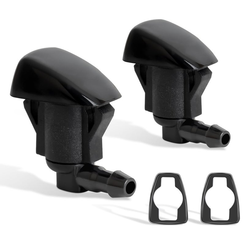 Belleone 2PCS Front Windshield Washer Nozzle Jet Kit Fit for 2004-2010 Toyota Sienna, 2005-2012 Corolla, 2004-2008 Solara, 2000-2005 Tundra, Replacement for Part # 85381-AE020 - Image 1